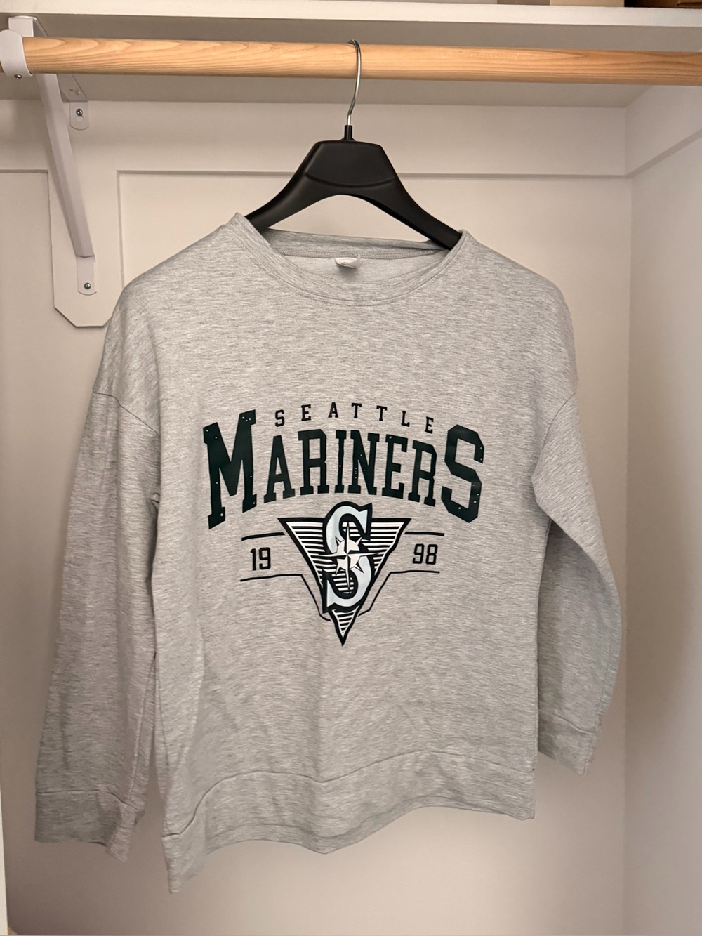 Seattle Mariners Gray Crewneck Sweatshirt